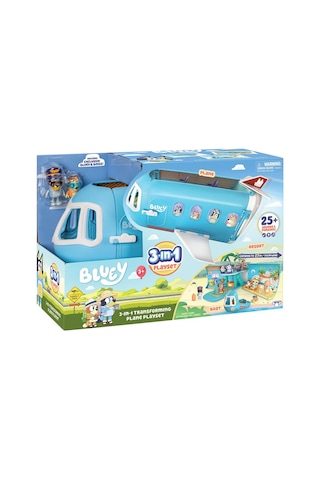 Moose Toys Bluey 3'ü 1 Arada Dönüşen Uçak Oyun Seti 17670