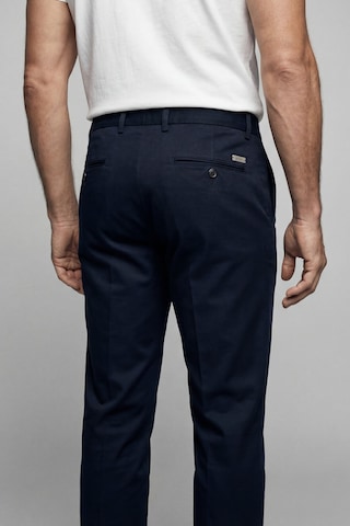 Bisse Lacivert Fermuarlı Klasik Saten Spor Pantolon Pns25k25205 D39
