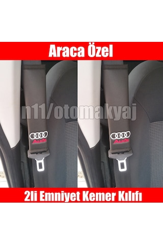 Audi A4 B8 2008-2016 Oto Koltuk Deri Kemer Kılıfı