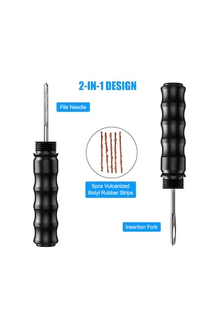 Monyee Kırmızı Bisiklet Tamir Seti: Vakum Lastik Tamiri İçin Taşınabilir Çelik+alüminyum Araçlar, 5 Adet Kauçuk Şerit Ve Depolama Kutusu Kırmızı