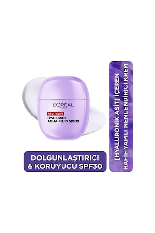 Skin Expert L Oreal Paris Revitalift Hyaluronik Asit İçeren Dolgunlaştırıcı Hafif Yapılı Krem Spf30