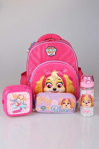Yeni Sezon Lisanslı Paw Patrol Okulda Macera Koleksiyonu Okul Çantası,kalem Çantası,matara Ve Beslenme Kabı Okul Seti Altın