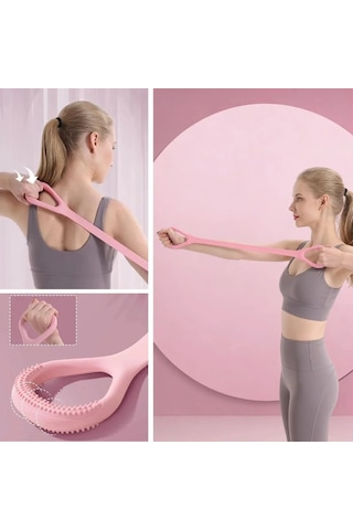 Silikon Pilates & Egzersiz Direnç Bandı Yoga, Aerobik, Squat Ve Spor İçin Çok Amaçlı Fitness Lastiği Çok Renkli