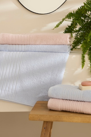 Karaca Home Line Soft %100 Pamuk 4 Parça Hamam Seti Pudra-mavi Pudra-mavi Pudra - Mavi