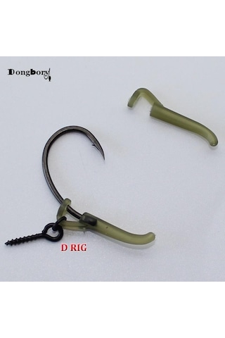 20 Adet Sazan Balıkçılık Aksesuarları Kanca Kollu Hazır D-rig Hattı Hizalayıcı Saç Kuleleri Zig Rig Terminali Bağlantı Pop Up Boilies