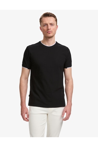 Pierre Cardin Erkek Siyah Tişört 50327865-vr046