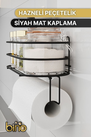 Rulo Havluluk Yapışkanlı Kağıt Havluluk Peçetelik Sofra Mutfak Servis Sunum Hazneli Havlu Organizeri