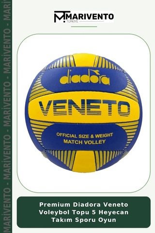 Premium Diadora Veneto Voleybol Topu 5 Heyecan Takım Sporu Oyun Çok Renkli