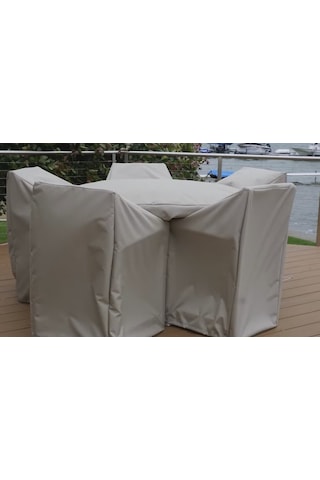 Kuzeyoto Bahçe Mobilya Sandalye Koruma Kılıf Branda Su Geçirmez Kahverengi