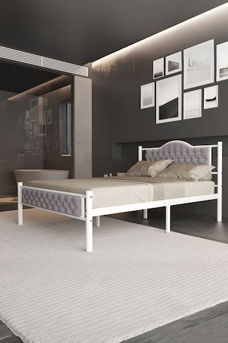 Aksviva Milan Çift Kişilik Ferforje Metal Karyola