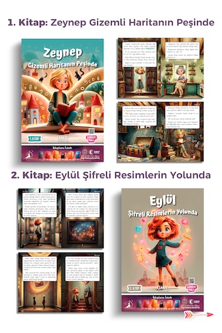 Umy Yayınları Kitapların İzinde Seti 5 Kitap - Çocuklar İçin Hayal Gücü, Dikkat Ve Problem Çözme Becerisi Geliştiren Macera Seti
