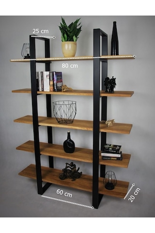 Güvendekoratif Metal Kitaplık