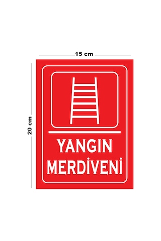 Metal Yangın Merdiveni 15cm X 20cm Uyarı Levhası Yönlendirme Tabelası Metal Yangın Merdiveni 15cm X 20cm Uyarı Levhası Yönlendirme Tabelası