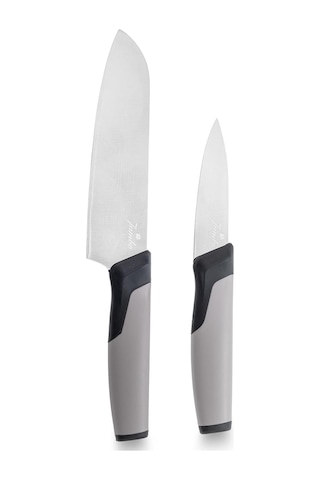 Jumbo Smart Grey Kesme Tahtası Ve 2'li Bıçak Seti Diğer