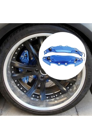 Moveevo Alüminyum Fren Kaliper Korumalı Kapak Mavi - 14-15 İnç Jantlar İçin, 1 Çift, Kolay Kurulum, Dayanıklı Ve Estetik