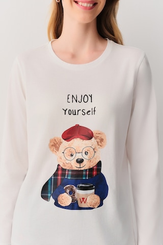 Suwen Teddy Bear Pijama Takımı Lacivert