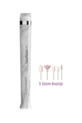 Polosmart Psc101 Şarjlı Led Işıklı 5 Başlıklı 2 Kademeli Manikür Pedikür Seti