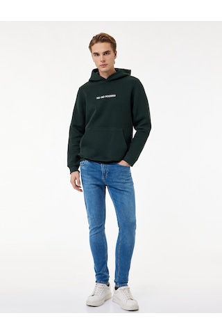 Koton Normal Bel Michael Skinny Fit Jean Pantolon - Michael Skinny Jeans Orta İndigo 6wam40244nd İndigo