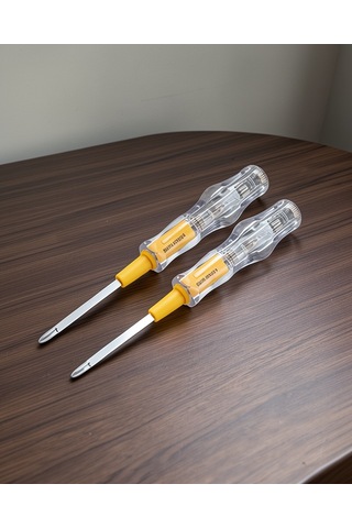 Kontrol Kalemi Nikel Kaplama Çift Başlıklı 110v-220v Test Cihazı