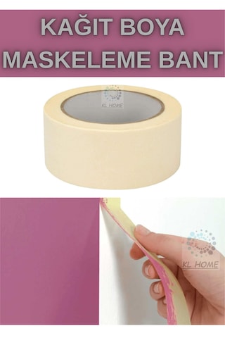 Boya İçin Maskeleme Kağıt Bant Unıversal En:48mm X Uzunluk:25 Metre