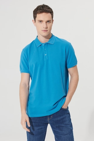 AC&Co / Altınyıldız Classics Altinyildiz Classics Erkek Turkuaz Slim Fit Dar Kesim Polo Yaka %100 Pamuk Tişört 4A4820200001TRKXL Turkuaz