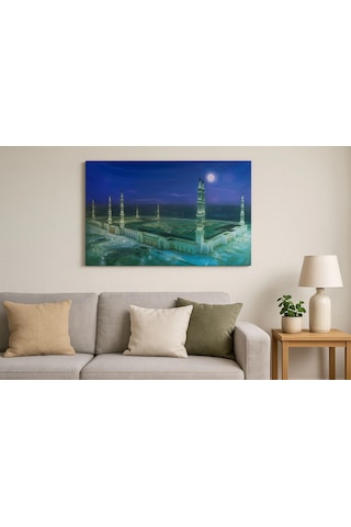 Mescid-i Nebevi Duvar Tablosu Resmi - İslami Hediye Seçeneği 40x60 Cm Standart