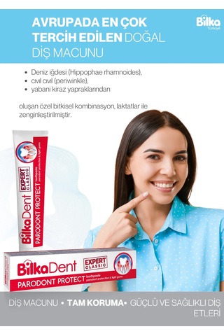 BilkaDent Parodont Protect Diş Macunu Günlük Bakım 75 ML