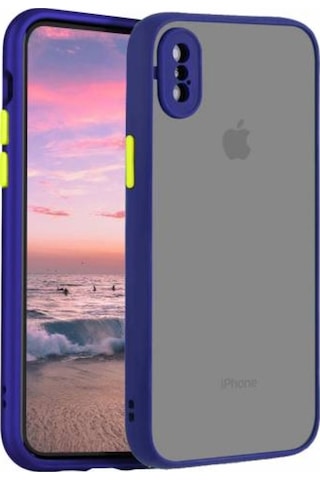 Apple Uyumlu iPhone X Xs Kilif Lens Korumali Mat Silikon Kapak 449255024