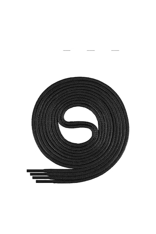 50 Cm 4 Mm Siyah Yuvarlak 1 Çift Ayakkabı Bağcığı Siyah