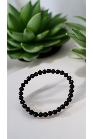 Doğal Siyah Turmalin Bileklik 6 Mm 85592846