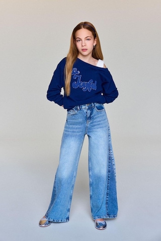 Defacto Kız Çocuk Carmen Yaka Sweatshirt G6827a826spnv42 Lacivert-nv42