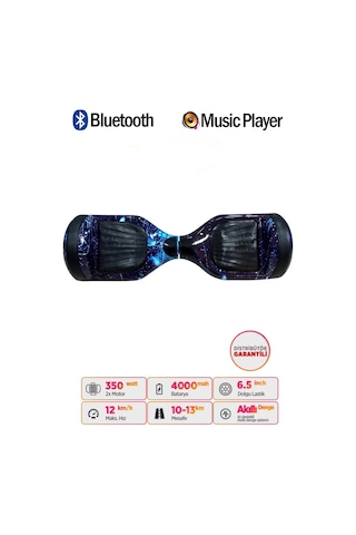 Citymate Elektrikli Kaykay Hoverboard Akıllı Denge 6.5 Inch + Hoverkart + Çanta Extrem Paket D12