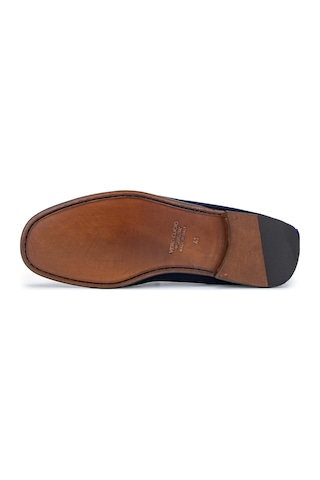 D.leporı Erkek Hakiki Deri Lacivert Süet Loafer Ayakkabı 1018 01 Erk Ayk Y24 Blu Suede Çok Renkli