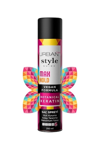 Urban Care Style Guide Max Hold Sabitleyici Maksimum Tutuşlu Saç Spreyi 250 Ml- Vegan