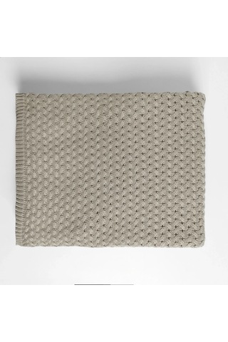 Novah Triko Çift Kişilik Battaniye Vizon 200x220 Cm Diğer