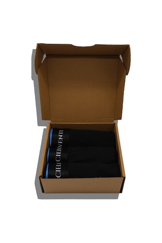 Cielo Venti Must Have 3'lü Organik Pamuk Erkek Boxer Kraft Kutu Siyah