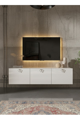 Resital Tv Ünitesi S1837-1 Beyaz Beyaz