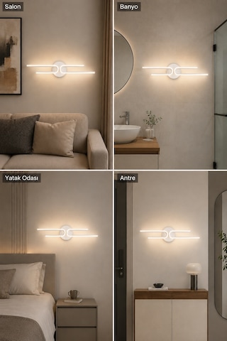 Mino Modern Led Duvar Apliği Günışığı Beyaz