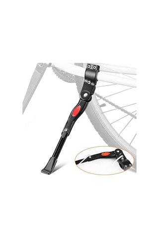 Rectus Bisiklet Yan Sehpa Kelepçeli Arka Ayaklık Alüminyum Park Açık Gri