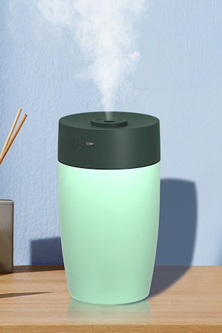 350 Ml Oda Hava Nemlendirici Rgb Renkli Işık Gece Lambalı Mini Ul
