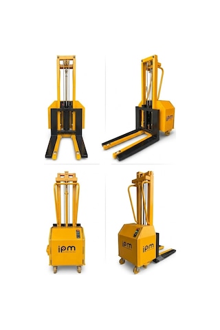 Elektrikli Akülü Mini İstifleme - Kaldırma Makinesi 300 Kg Kapasiteli