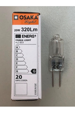 Osaka 20 Adet 12v 20w G4 Halojen Ampül