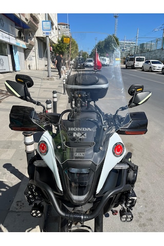 24 - 26 Honda Nx500 Uzun Ön Cam Şeffaf 58cm 4mm Zeus