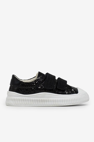 Tonny Black Çoçuk Sim Detaylı Cırtlı Rahat Kalıp Sneaker Çocuk Unisex Siyah Sneaker Tbarz1035 Siyah