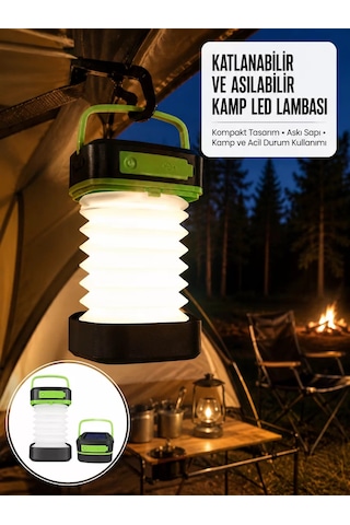 Kamp Lambası Katlanabilir Lamba Solar Şarjlı Led Lamba El Fenerli Yeni Nesil Belirtilmemiş