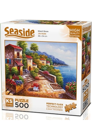 Ks Games 500 Parça Sessiz Kıyı Kasabası Puzzle - Jin Park
