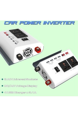 Dancemonkey 300w Güç Dc 12v-110v Ac 4 Usb Portlu İnvertör