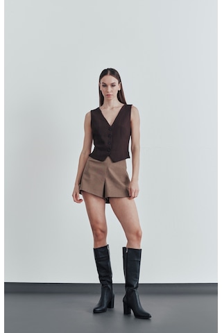 Muggo Almira Garantili Kadın Topuklu Çizme siyah