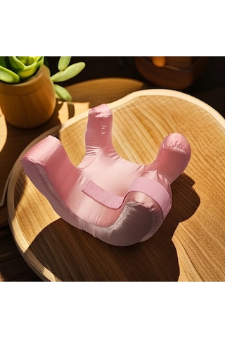 Honeybeeshop Pembe Göz Maskeli Yüz Yastığı Premium Yan Yatanlar Ve Sırt Uyuyanlar İçin Güzellik Yastığı