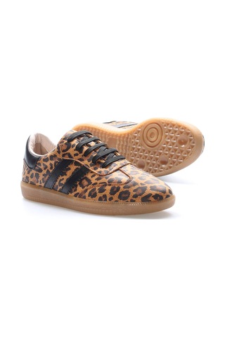 Fast Step Hakiki Deri Kadın Casual Ayakkabı 182za2324 Leopar Kahverengi
